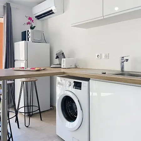 Baie Des Anges Clim, Parking, Terrasse, Piscine Appartement